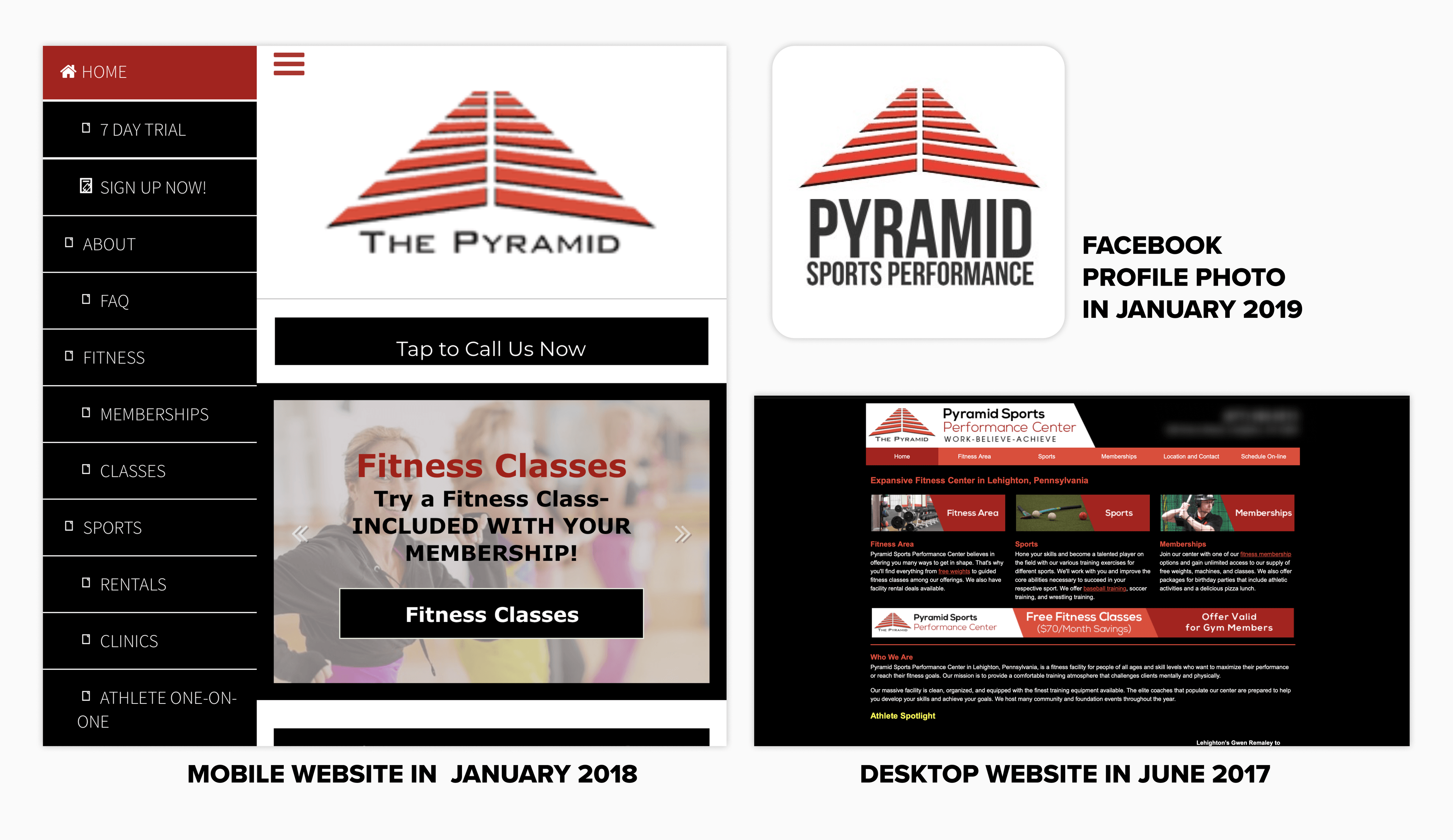 PYRAMID.fitness homepage