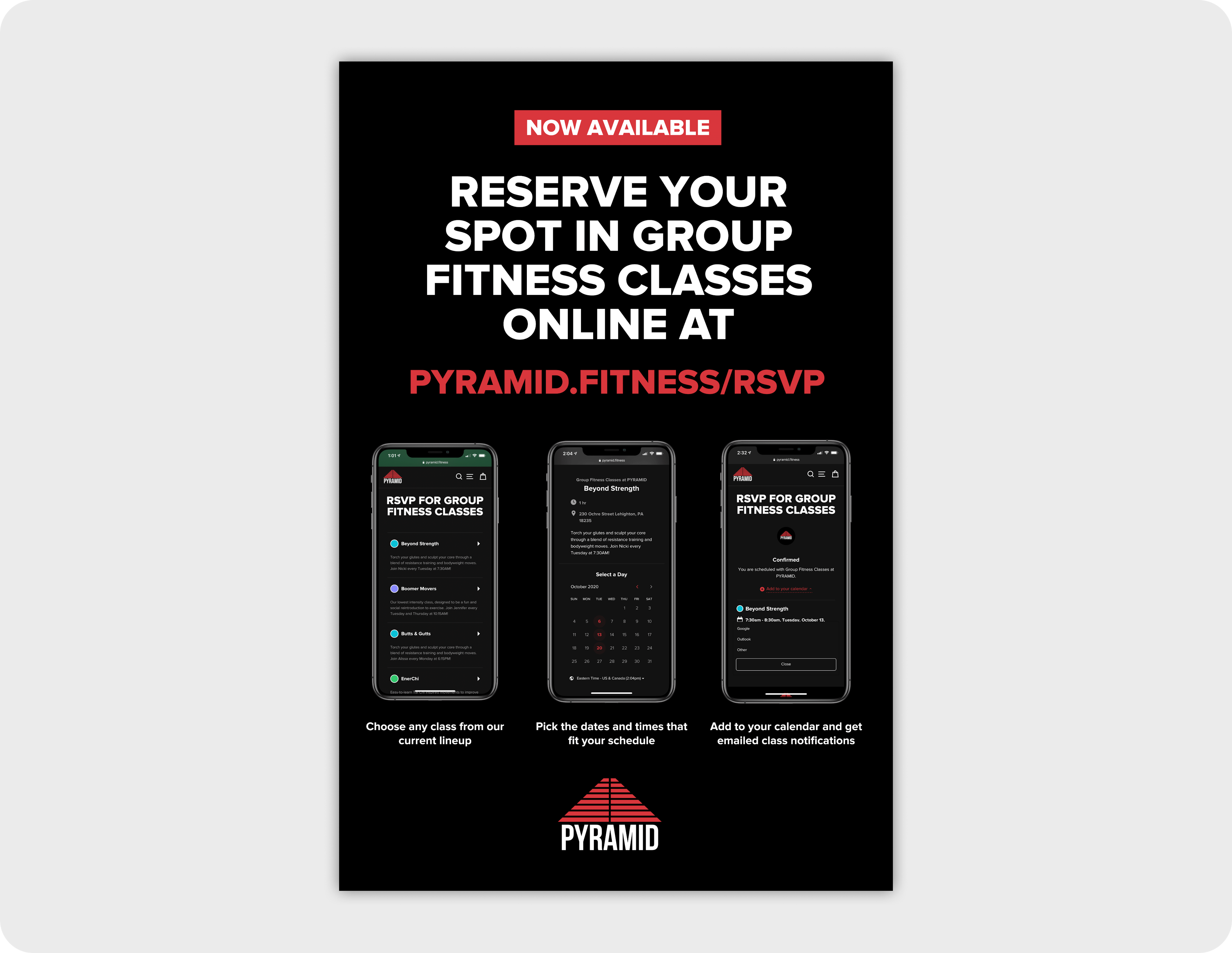 PYRAMID.fitness homepage